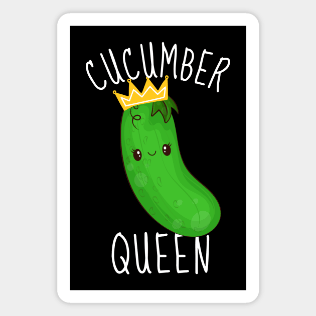 Cucumber Queen Cute Magnet by DesignArchitect